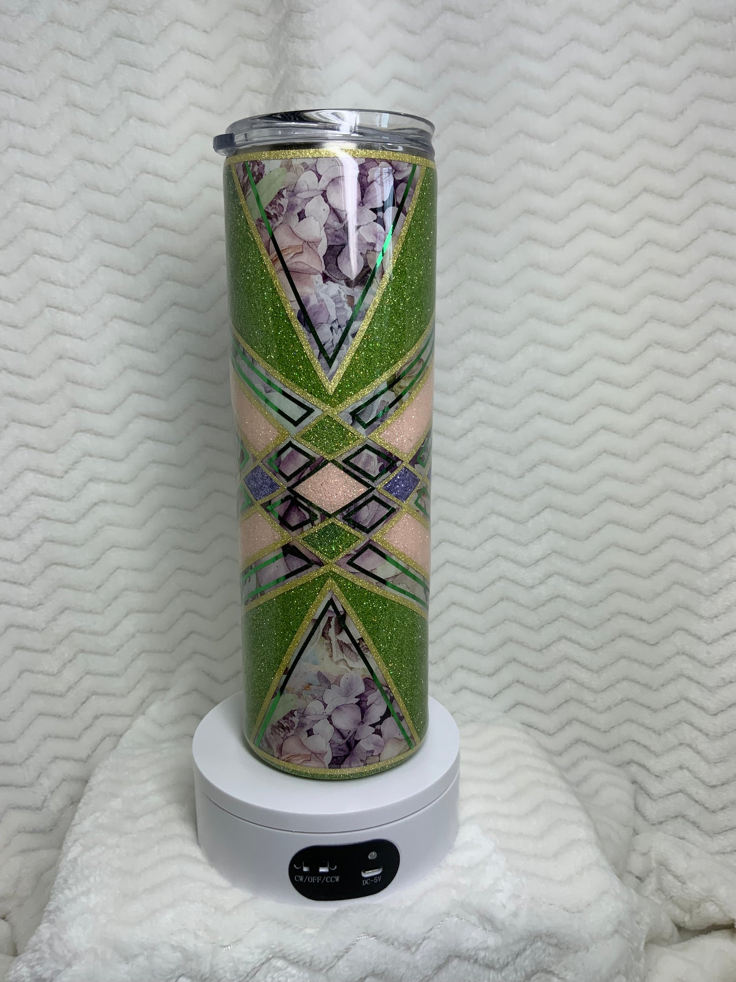 RTS {Glittered Green Template} 30 oz
