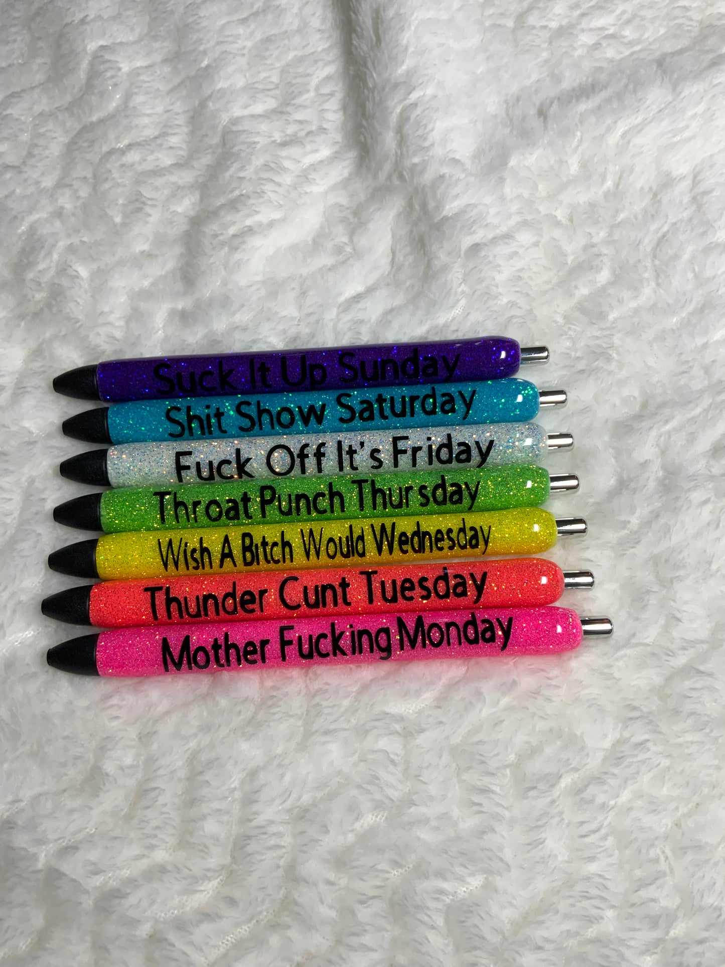 7 days of the week pens