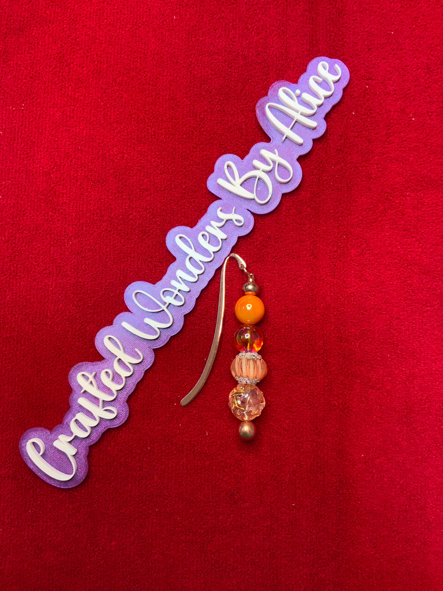 RTS {Beaded} Metal Bookmark
