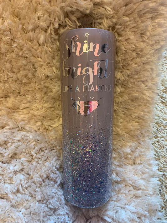 RTS {Shine Bright Like A-Diamond} 20 oz Skinny