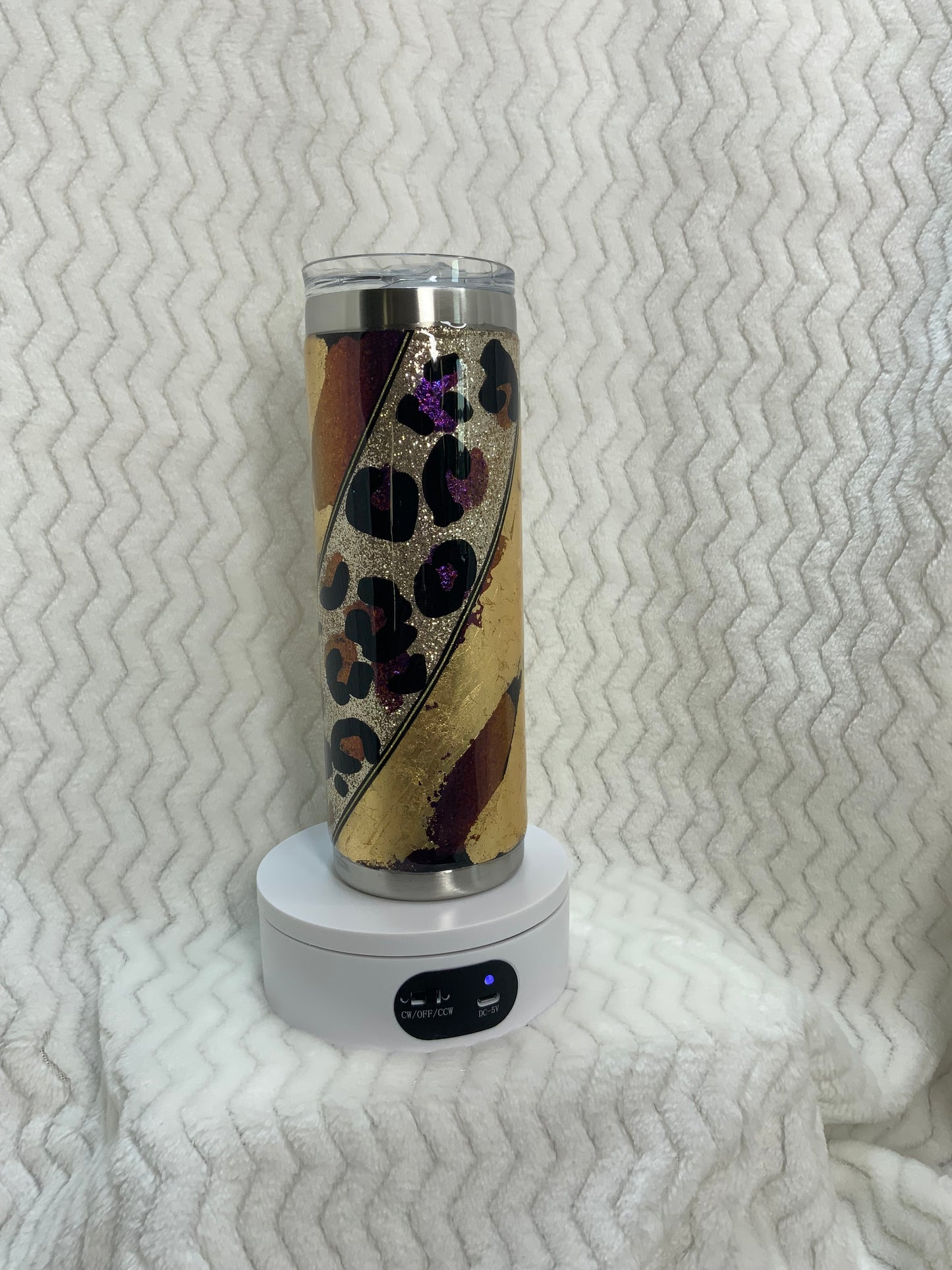 RTS Color shift {Leopard foil flakes} 20 oz Skinny