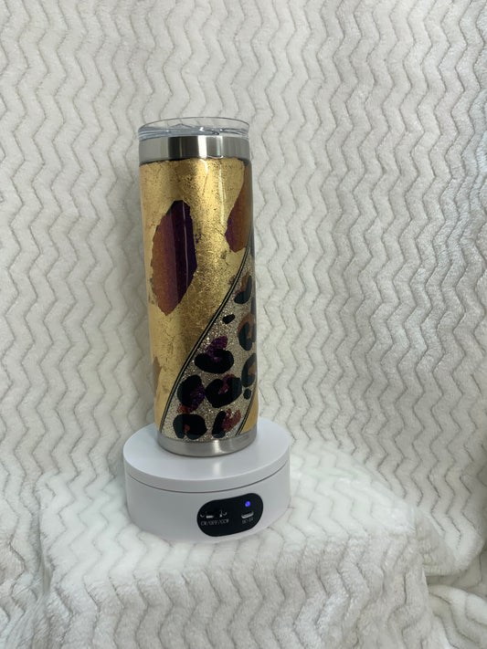 RTS Color shift {Leopard foil flakes} 20 oz Skinny